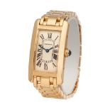 1990 Cartier Tank Americaine 18K Yellow Gold - 1710