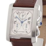 2000 Cartier Tank Francaise Chronoflex Stainless Steel - 2303 or W51001Q3