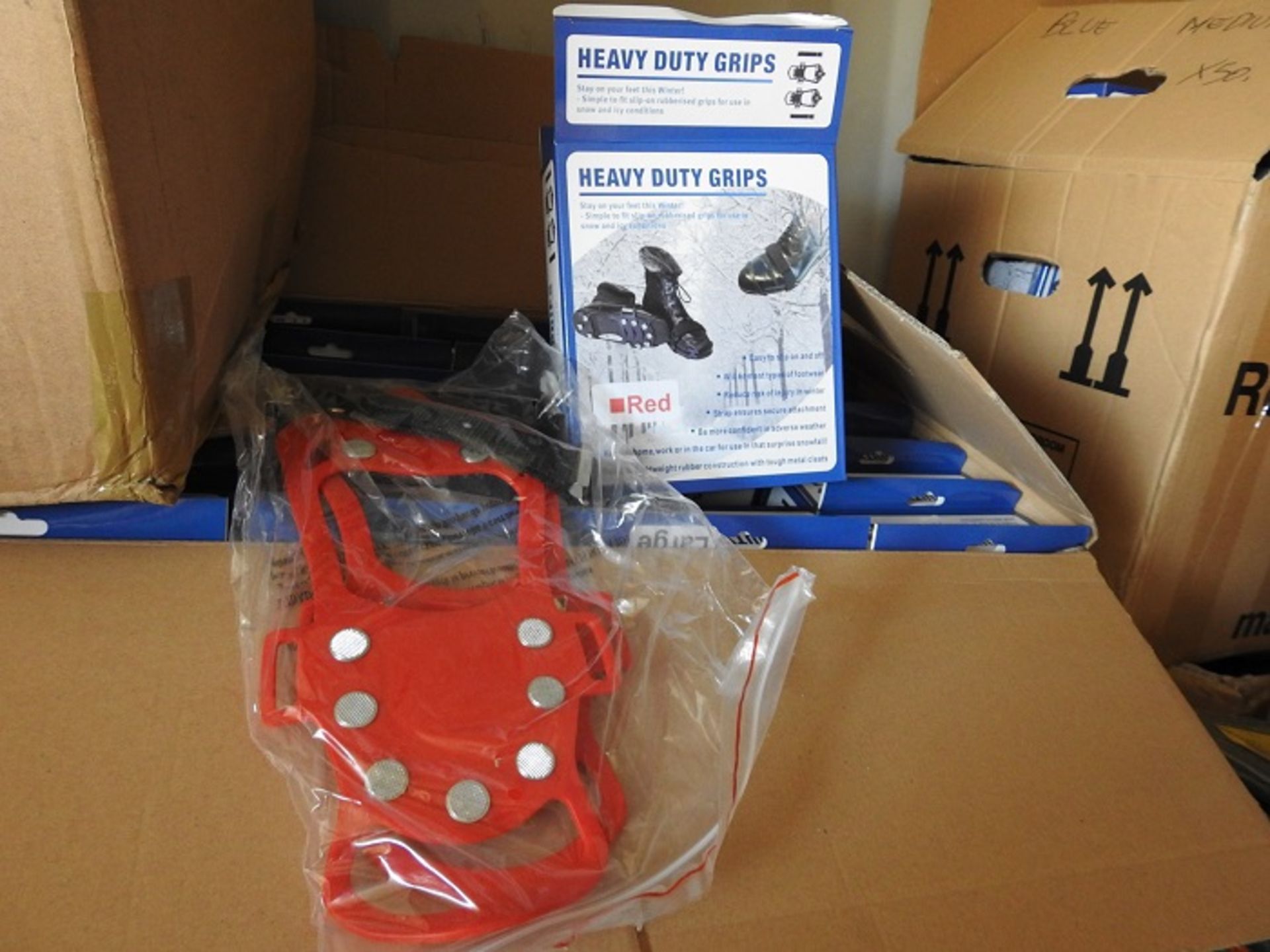 Premium Full Foot Snow Grippers (Red, x 50) - Image 3 of 4