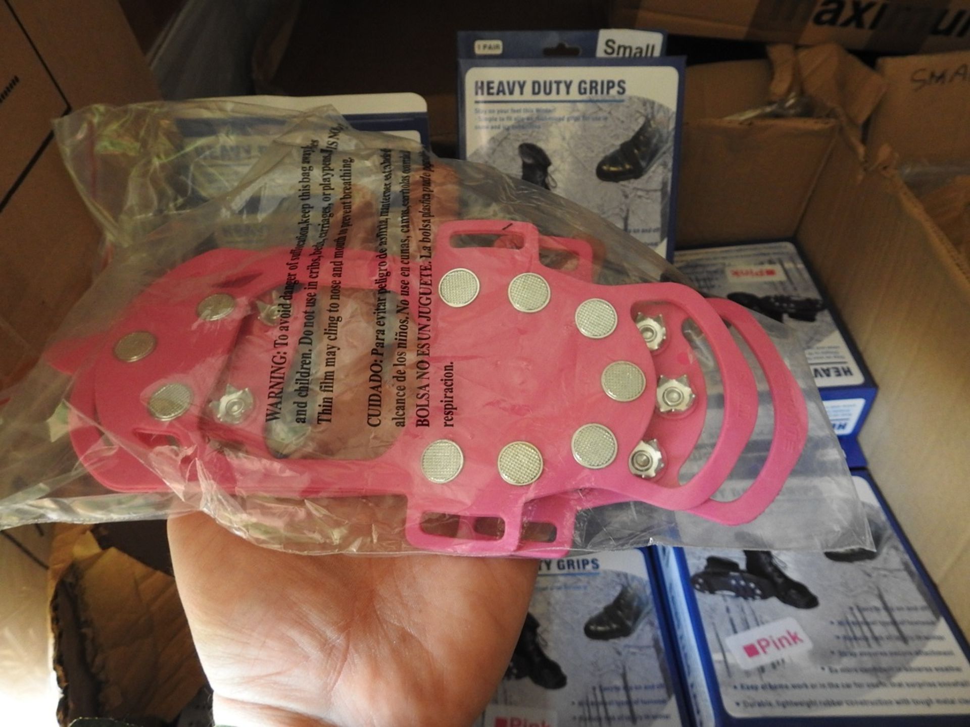 Premium Full Foot Snow Grippers (Pink, x 50) - Image 4 of 6
