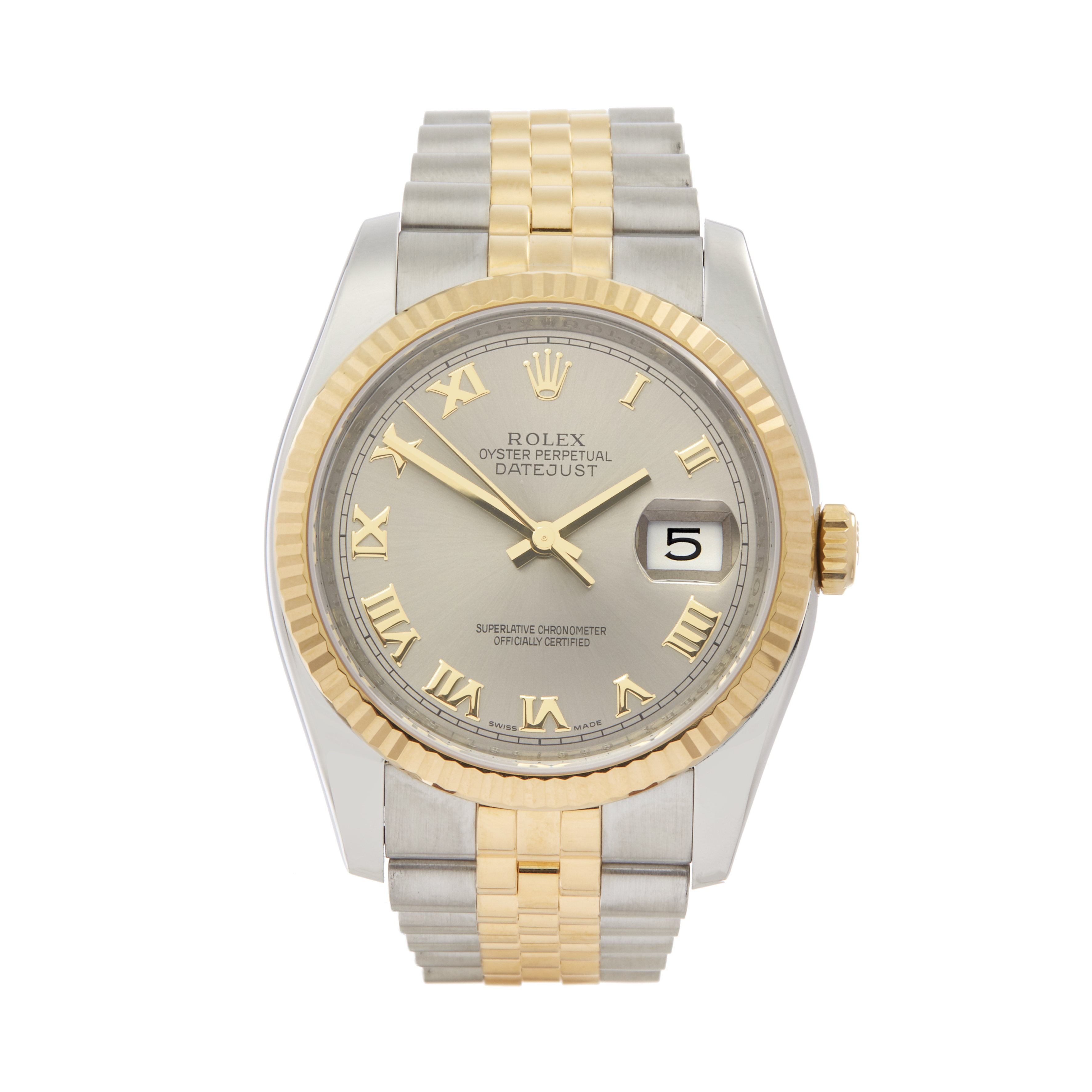 2013 Rolex Datejust 36 Stainless Steel & 18K Yellow Gold - 116233