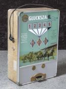 Wandspielautomat, wohl 1950/60er Jahre, Pferderennen - Glückszahl, Herst. Th. Bergmann & Co.