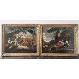 Unbekannter Künstler (17./18. Jahrhundert), nach Nicolas Poussin (1594-1665), Gemäldepaar, um