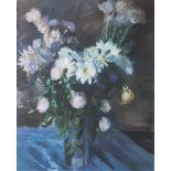 Vincze, Laszlo (geb. 1934), "Sommerblumen", Öl/Lw, re. u. sign., Stillleben mit Blumenvase vor