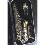 Saxophon, Conn 20 M, Eb Sopranino, Baujahr 1988, Seriennr. 3817184, Messingkorpus mit verchromten