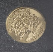 1 Münze, Niue, 25 Dollar, 1996, Gold, Protect our World, PP.