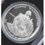 1 Münze, USA, 1/2 Dollar, 1982, Silber, George Washington, PP.