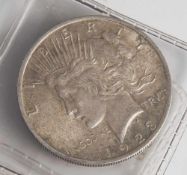 1 Silberdollar, "Peace Dollar", USA, 1923, Silbermünze, schauseitig Adler mit Umschrift "United