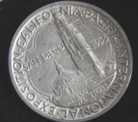 1 Münze, USA, 1/2 Dollar, 1935, California Pacific International Exposition San Diego, vz.