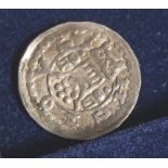 1 Münze, Würzburg, Bistum, Berthold II. von Sternberg 1274-1287, Pfennig 0,64 gr., Brustbild v.,