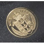 1 Münze, Niue, 25 Dollar, 1996, Gold, Protect our World, PP.