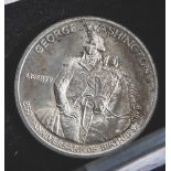 1 Münze, USA, 1/2 Dollar, 1982, Silber, George Washington, Stempelglanz.