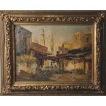 Weber, Rudolf (1872-1949), Orientalischer Markt, Öl/Lw., Basaransischt um 1900, mit figürlicher