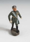 Persönlichkeitsfigur "Duce" Benito Mussolini, "Elastolin", polychrom bemalte Masse, marschierend