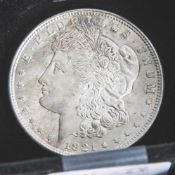 1 Münze, USA, 1 Dollar, 1921, Silber, Morgan, Freiheit mit Kranz, vz.