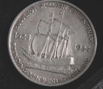 1 Münze, USA, 1/2 Dollar, Huguenot Walloon Tercentenary 1624-1924 Founding of New Netherland, vz.