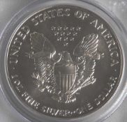 Ein Dollar, American Silver Eagle, 1993, PCGS MS69, Eine Unze Feinsilber.