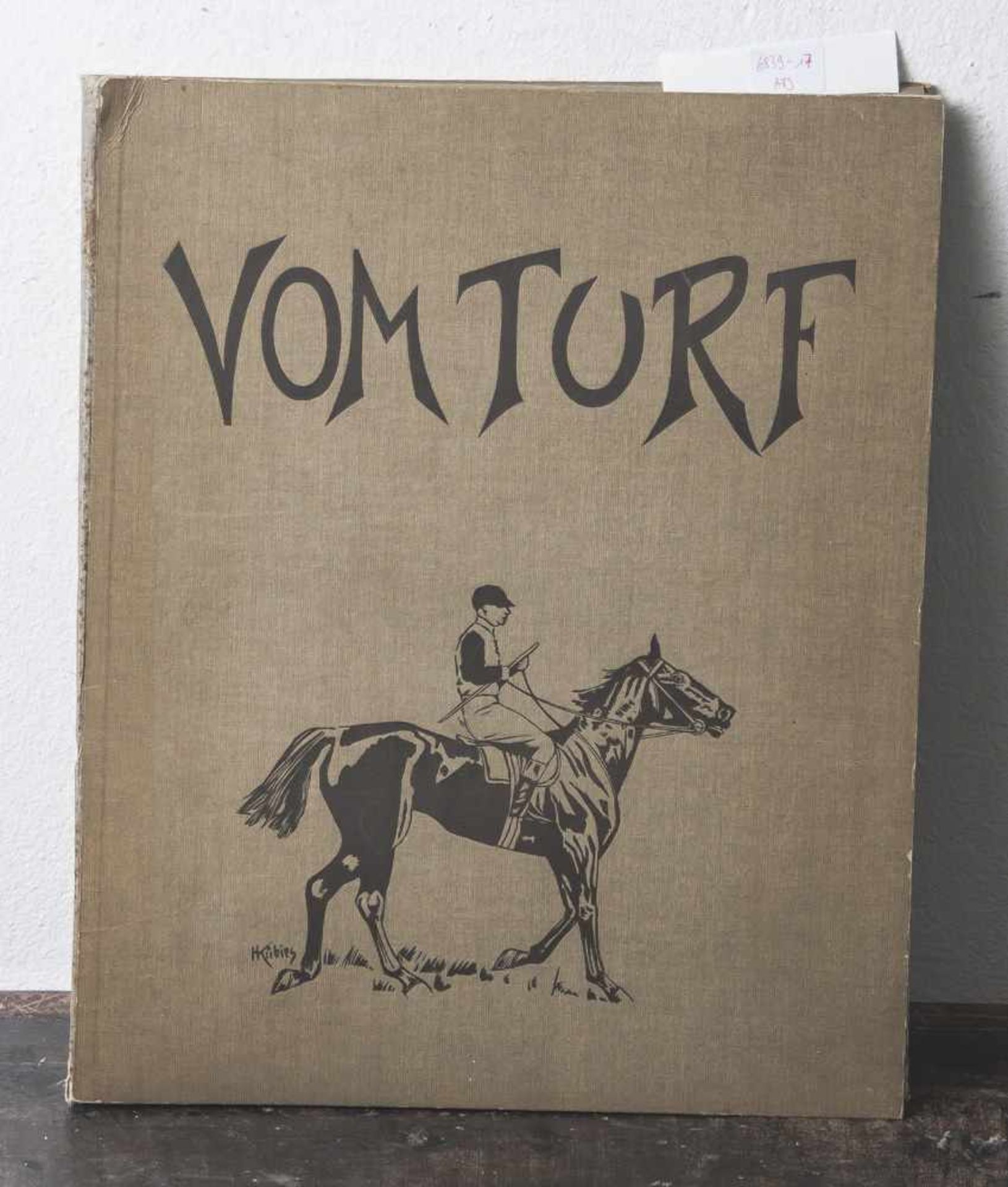 Mappe "Vom Turf", 1920er Jahre, Verlag Turf Berlin, 10 orig. Aquarelle von H. Kübies, jew. handsign.