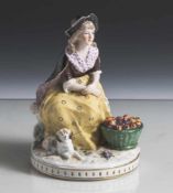 Figurine, Karlsbad Austria, blaue Unterbodenmarke, Modellnr. 4517, Porzellan, polychrom bemalt,