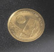 1 Münze, Cook Islands, 20 Dollar, 1995, Gold, First man on the moon 1969.