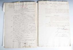 Sucre, Antonio José de, 2 historische Dekrete/Handschriften, hier vorliegend 2 handschriftliche