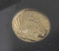 1 Münze, Samoa i Sisifo, 10 Dollar, 1995, Gold, The Endeavour, PP.