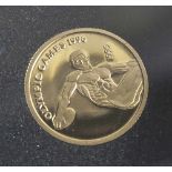 1 Münze, Samoa i Sisifo, 10 Dollar, 1995, Gold, Olympic Games 1996 Diskuswerfer, PP.