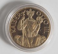 1 Münze, Österreich, 1000 Schilling, 1996, Gold, Kaiser Otto III., PP, Zertifikat.