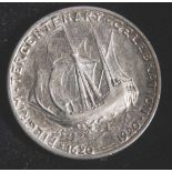 1 Münze, USA, 1/2 Dollar, 1920, Pilgrim Tercentenary Celebration 1620-1920.