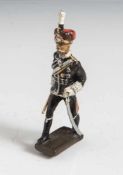 Persönlichkeitsfigur August von Mackensen, "Lineol", polychrom bemalte Masse, in Husarenuniform