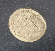 1 Münze, Niue, 25 Dollar, 1996, Gold, The Bounty, PP.