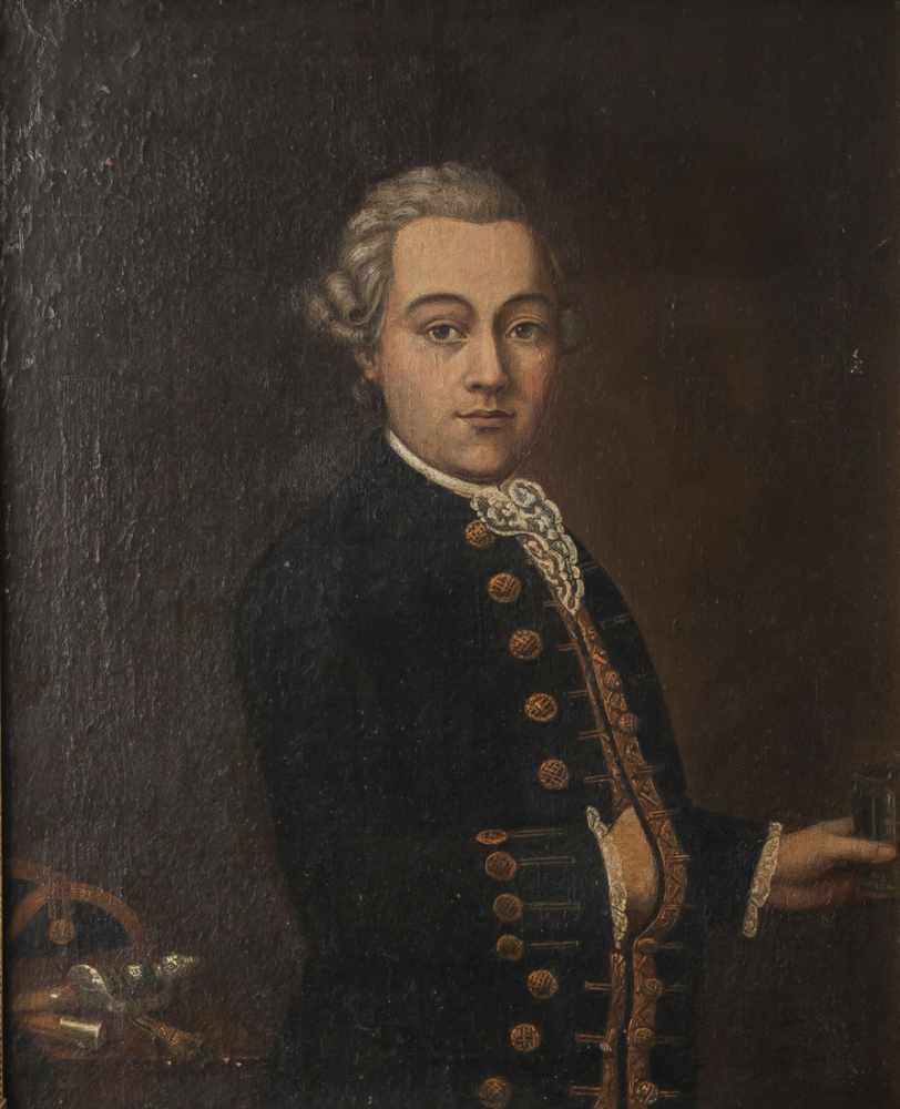 Langenhöffel, Johann Josef Fr., wohl (1750-1807), Halbkörperporträt des jungen Wolfgang Amadeus