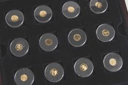 Konvolut von 1/20 Unze Goldmünzen, PP, bestehend aus 24 Münzen.