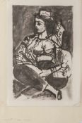 Picasso, Pablo (1881-1973), Jacqueline, Lithographie, in der Platte mittig dat. 21.11.55 I, ca. 42 x