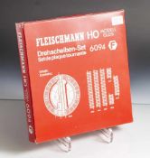 Drehscheiben-Set, Fleischmann, Nr. 6094, Spur HO, komplett, originalverpackt, m. Anleitung.