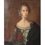 Barocker Meister (18. Jahrhundert), Brustporträt einer jungen Adligen, Öl/Lw., doubliert,