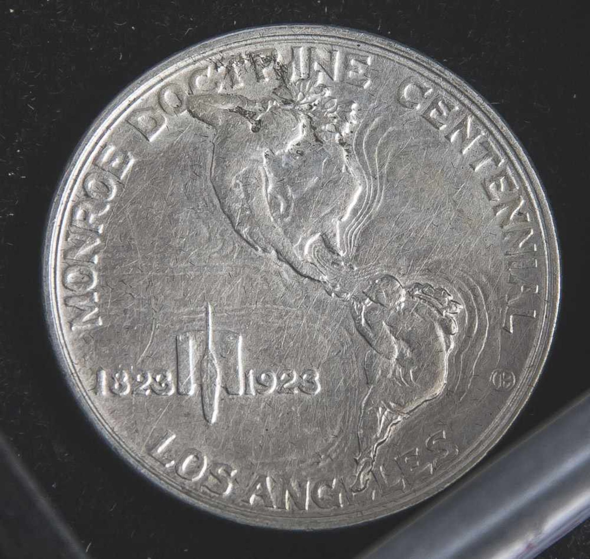1 Münze, USA, 1/2 Dollar, 1923, 100 Jahre Monroe Doktrin Los Angeles.