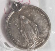 Medaille "Congregation der Kinder Mariae Zangberg", Medaille des Klosters der Salesianerinnen für