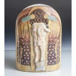 Vase, Goebel, Artis Orbis, Unterbodenmarke mit Auflage 590/1000, Porzellan, polychrom bemalt,