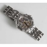 Herrenarmbanduhr, Maurice Lacroix, Modell Calypso 72, Automatik, skelettiertes Uhrwerk, an