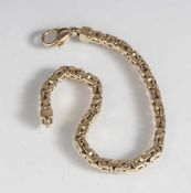 Armband, Königskette, Gelbgold 750, L. ca. 19,5 cm, ca. 29,3 gr.