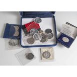 Konvolut von 15 versch. Münzen, bestehend aus: a) 5 Reichsmark, 1935, Silber 900, vz, Paul von