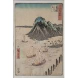 Maisaka (18./19. Jahrhundert), Gojusan tsugi Meisho Zue, aus der Serie: 53 Ansichten des Tokaido (