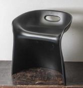 Hocker, Top-Sit, Entwurf Winfried Staeb 1969, Polyurethan, schwarz, H. ca. 58 cm.