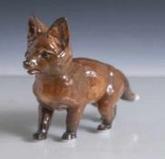 Figurine, kleiner Fuchs, Rosenthal, grüne Manufakturmarke, Classic Rose Collection,