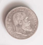 1 Münze, Deutsches Reich, 1911, F, 3 Mark, Wilhelm II. König v. Württemberg.