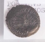 1 römische Münze, Postumus IMP X COS V AGK 32, Kölner Abschlag.