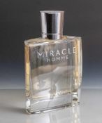 Gross-Factice aus Glas, Miracle Homme von Lancôme. H: 30cm, B: 20cm.