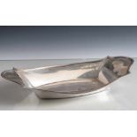 Ovale Schale in Gondelform, Sterling, 20. Jahrhundert, gem.: Sterling u. Nr. 507XX. Glatte