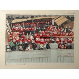 Sekino, Junichiro (1914-1988), "Daruma Doll Fair", Farbholzschnitt, re. u. sign. u. bez. Ca. 46 x 33